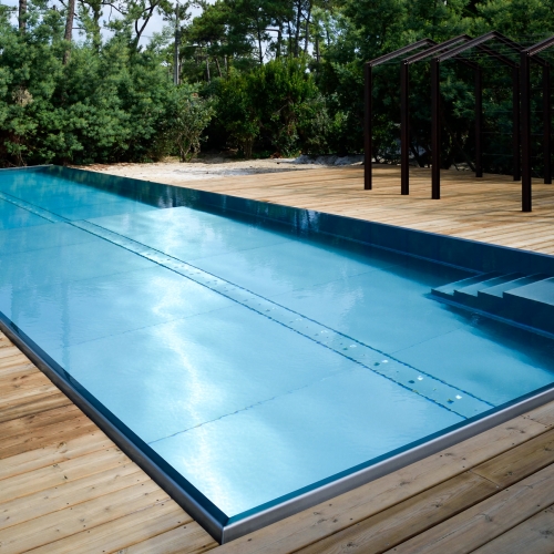 Piscine inox - sur mesure - qualité - haut de gamme